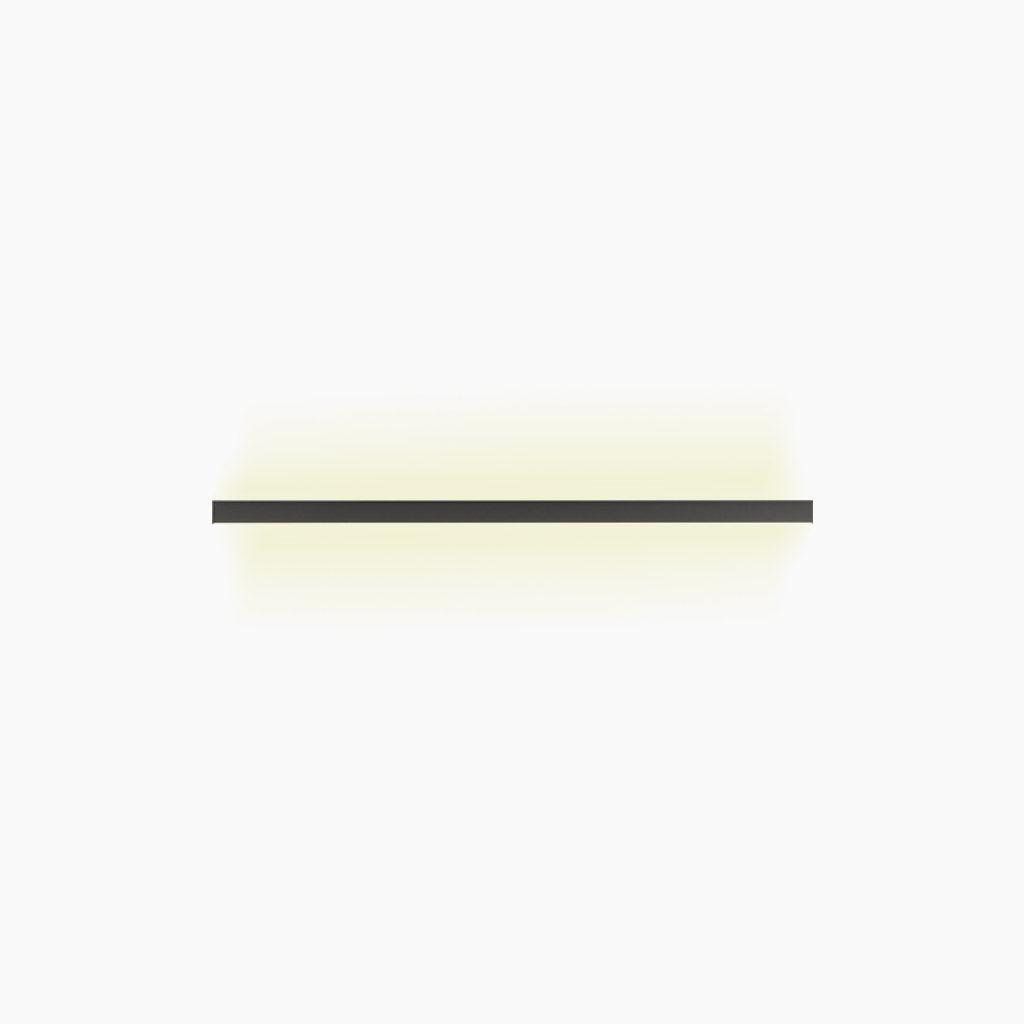 Ceiling Light Iron Linear LED 23.6 in Flush Mount Black White Modern Living Room Hallway Minimalist Strip Lighting Fixture | Thomler