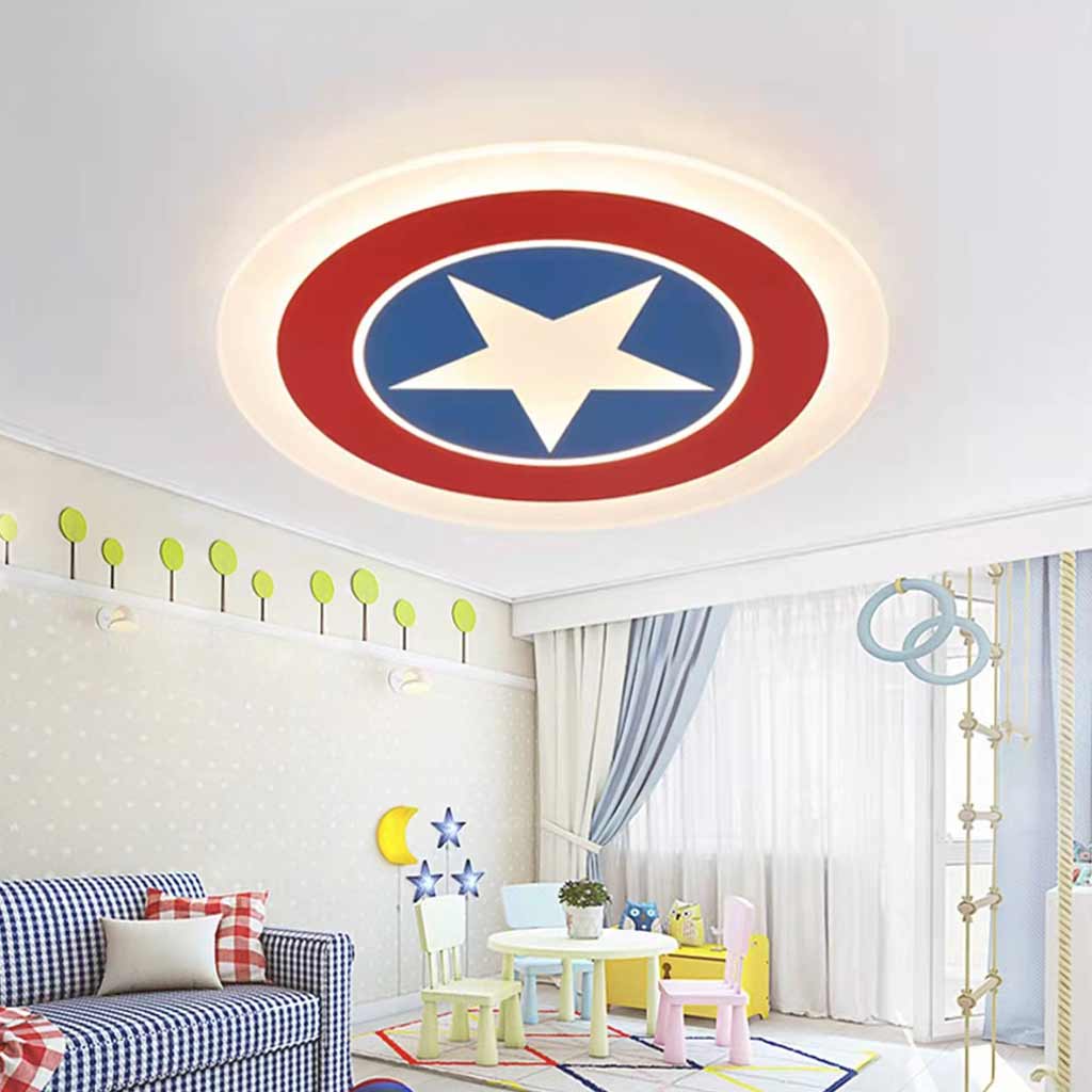 Ceiling Light Iron 20.5 in Adjustable LED Kids Bedroom Flush Mount Decorative Lamp | Thomler
