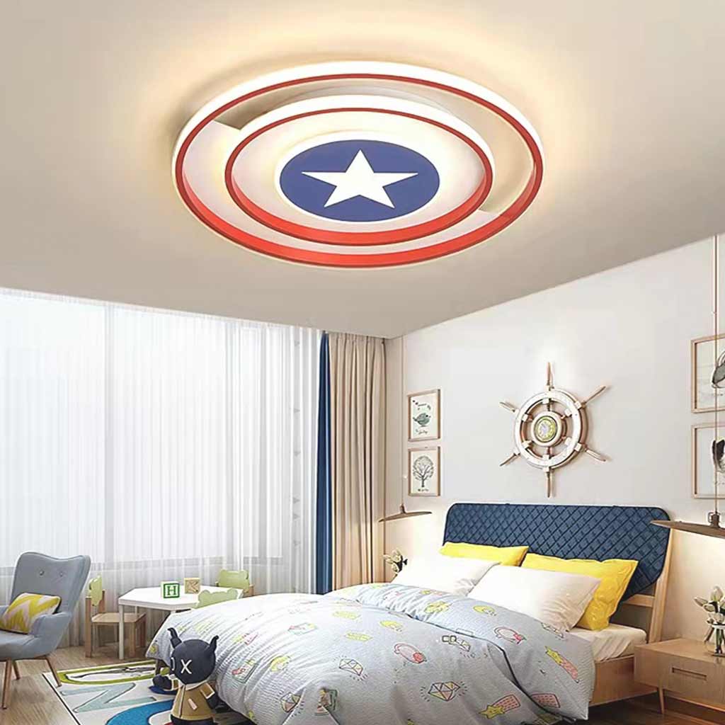 Ceiling Light Iron 20.5 in Adjustable LED Kids Bedroom Flush Mount Decorative Lamp | Thomler