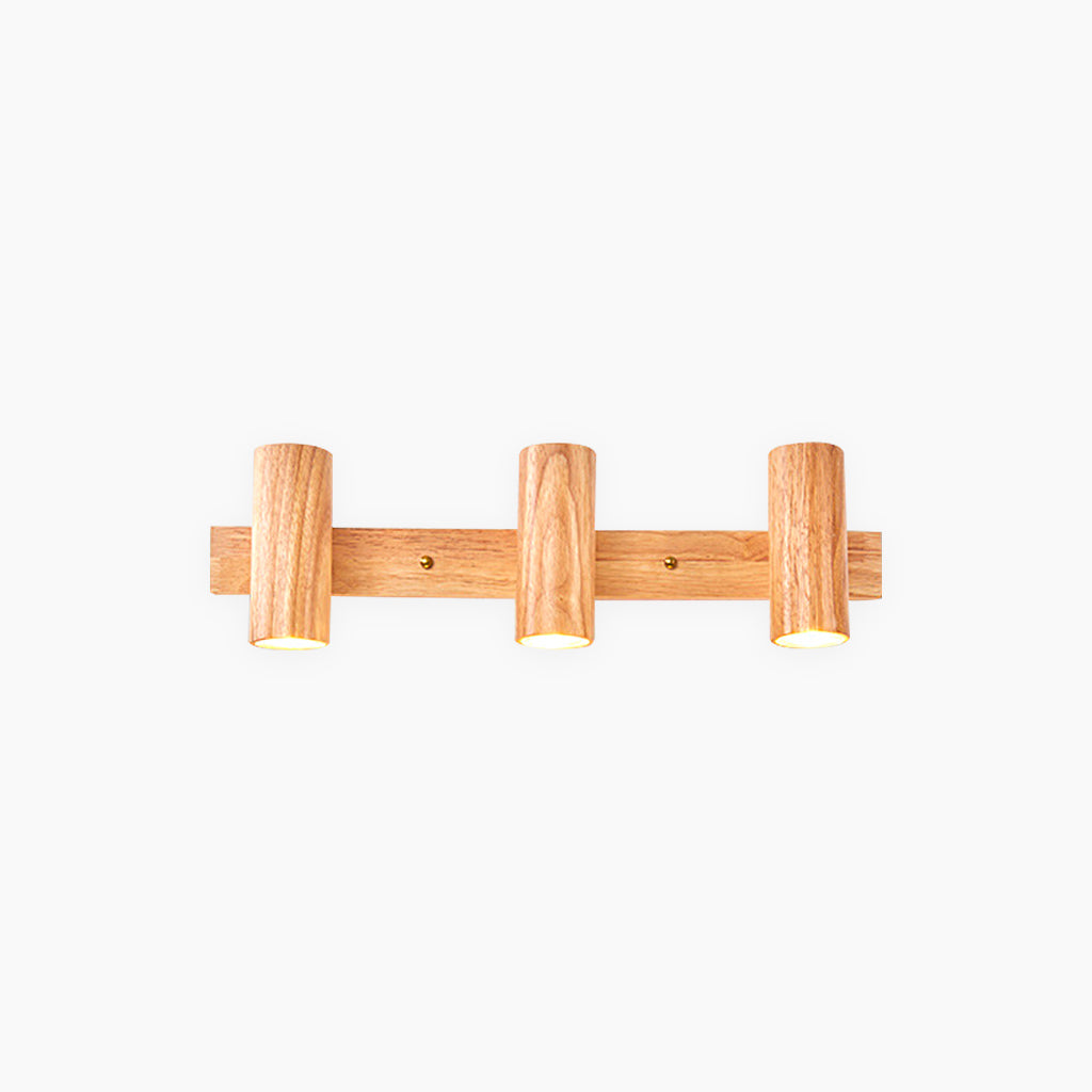 Ceiling Wall Spotlight Wood Adjustable 5.9 in (15.0 cm) Modern Nordic 1 3 4 Heads | Thomler