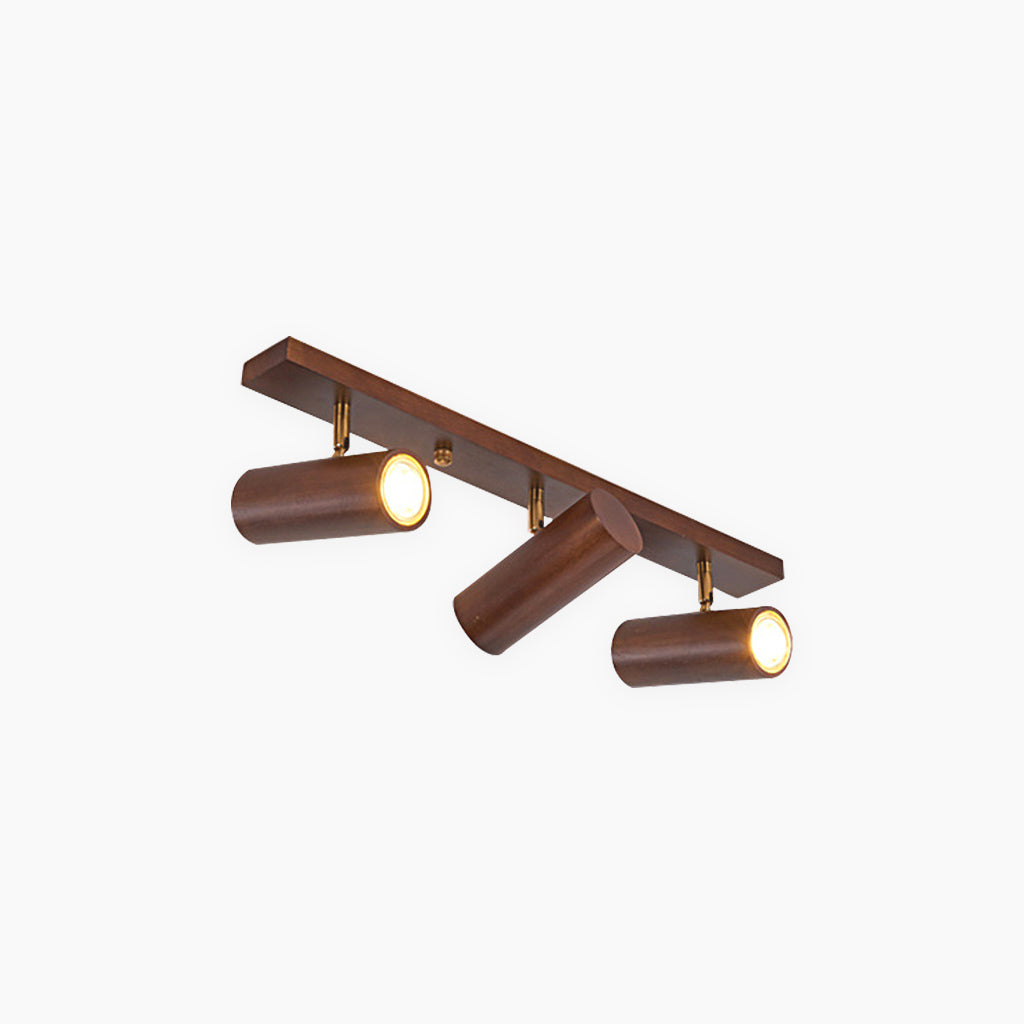 Ceiling Wall Spotlight Wood Adjustable 5.9 in (15.0 cm) Modern Nordic 1 3 4 Heads | Thomler