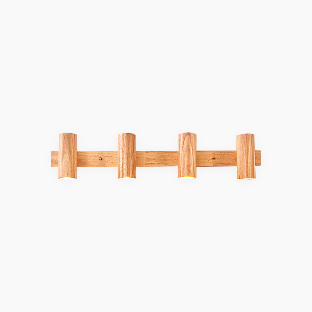 Ceiling Wall Spotlight Wood Adjustable 5.9 in (15.0 cm) Modern Nordic 1 3 4 Heads | Thomler