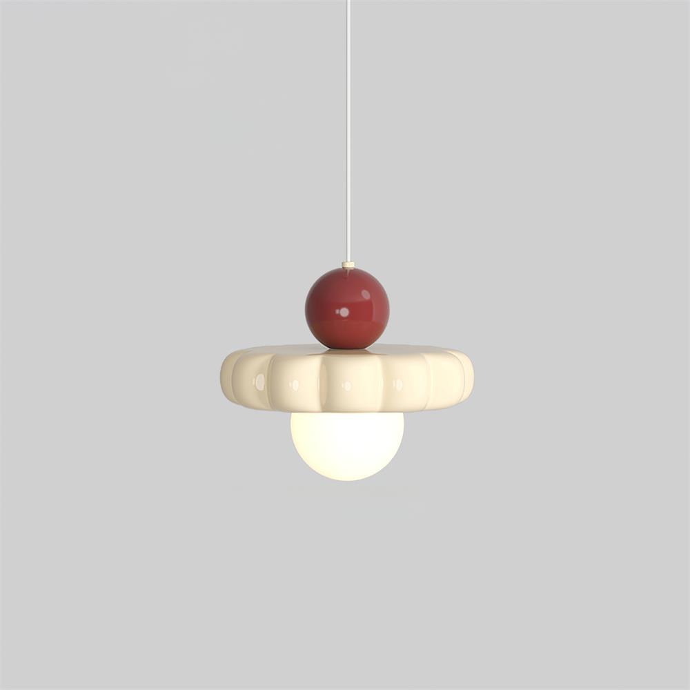 Retro Globe Pendant Light with Curved Shade – G9 Socket Ceiling Fixture for Dining Room Kitchen Bedroom – Adjustable Hanging Lamp Modern | Thomler