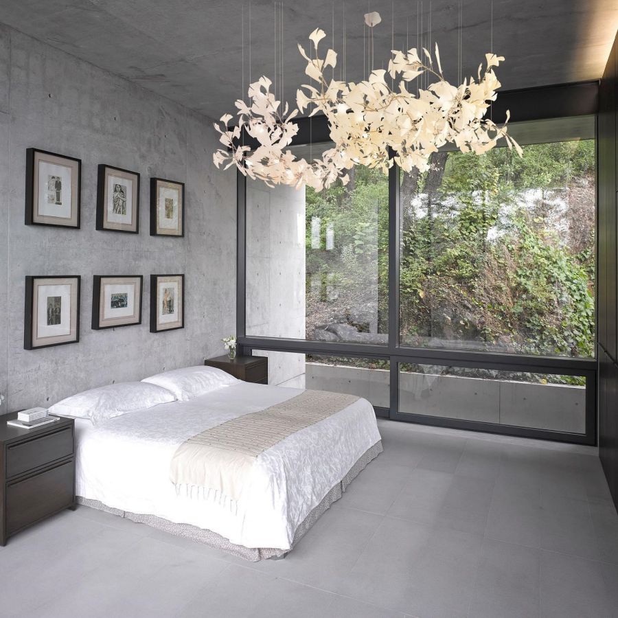 Handcrafted Porcelain Leaf Chandelier – Organic Linear Design with Warm LED Glow for Dining Room, Living Room & Entryway | Thomler
