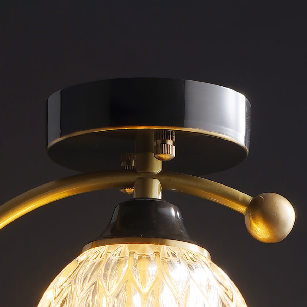 Ceiling Lamp Brass 9.1 in x 10.6 in Indoor LED Ceramic Bird Pendant Light | Thomler