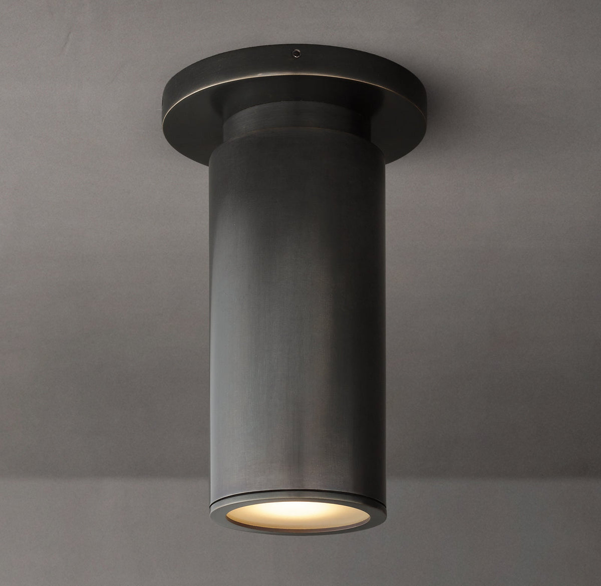 Compact Ceiling Mount Light Fixture Brass Construction Dimmable GU10 Socket Damp Rated for Bathroom Hallway Entry Closet Kitchen | Thomler