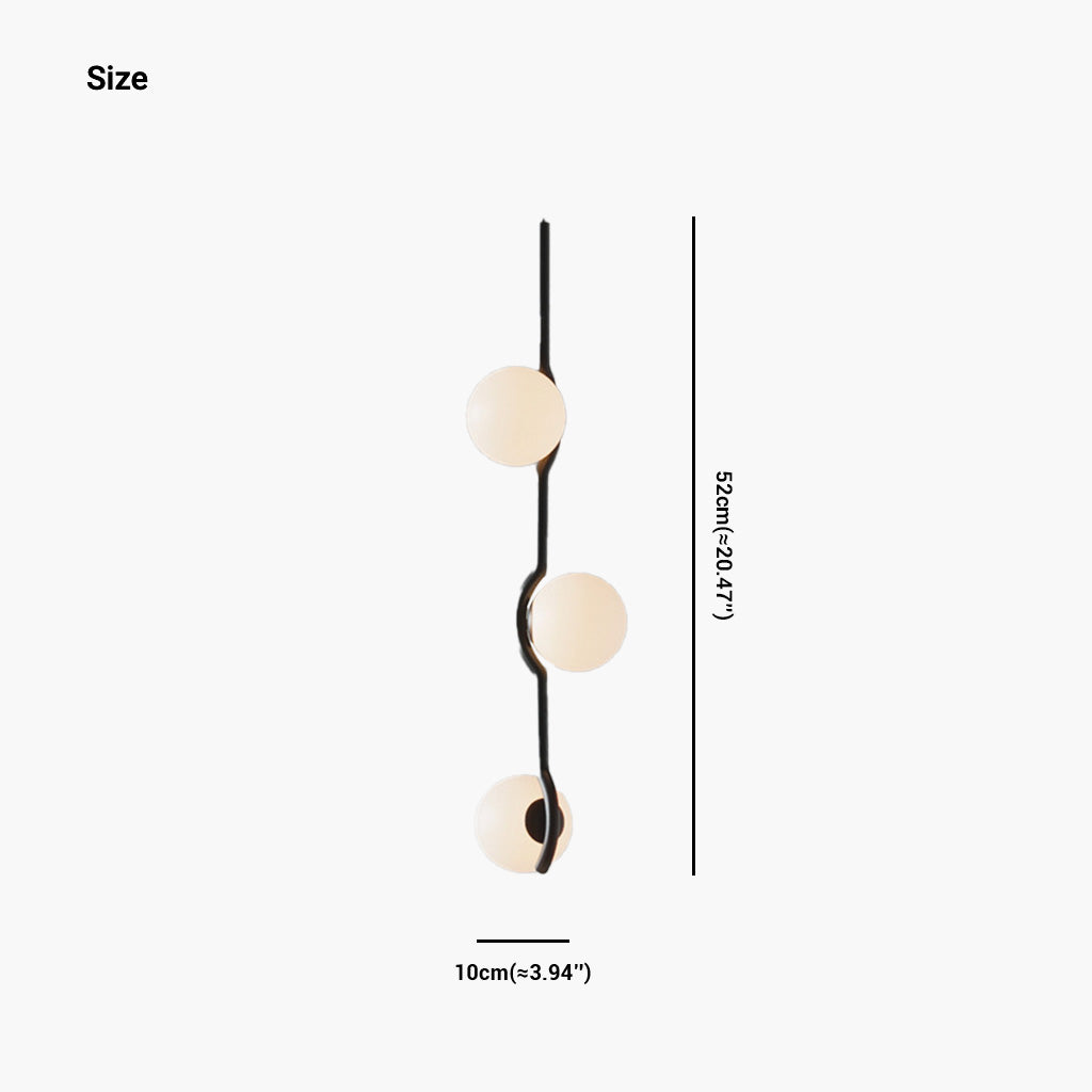 Chandelier Pendant Light Metal 23.6 in Modern Living Room Dining Bedroom Multi Glass Balls | Thomler