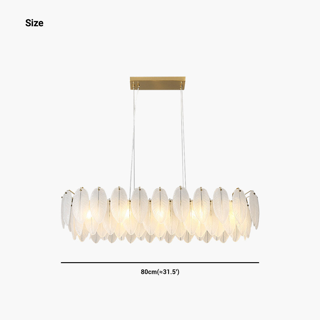 Chandelier Metal Glass LED 19.7 in Round Luxury Living Room Dining Room Lighting Decorative Fixture | Thomler