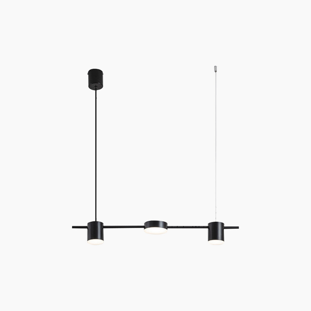 Chandelier Aluminum Linear 27.6 in Multi Light Dimmable Dining Room Kitchen Island Modern LED Ceiling Fixture | Thomler