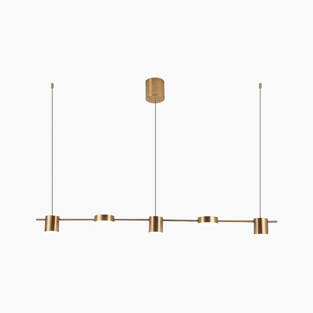 Chandelier Aluminum Linear 27.6 in Multi Light Dimmable Dining Room Kitchen Island Modern LED Ceiling Fixture | Thomler