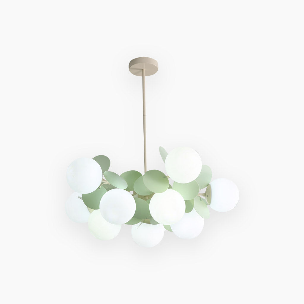 Chandelier Opal Glass Branch 23.6 in LED Living Room Dining Room Decorative Ceiling Light Fixture Modern Artistic Multi Light | Thomler