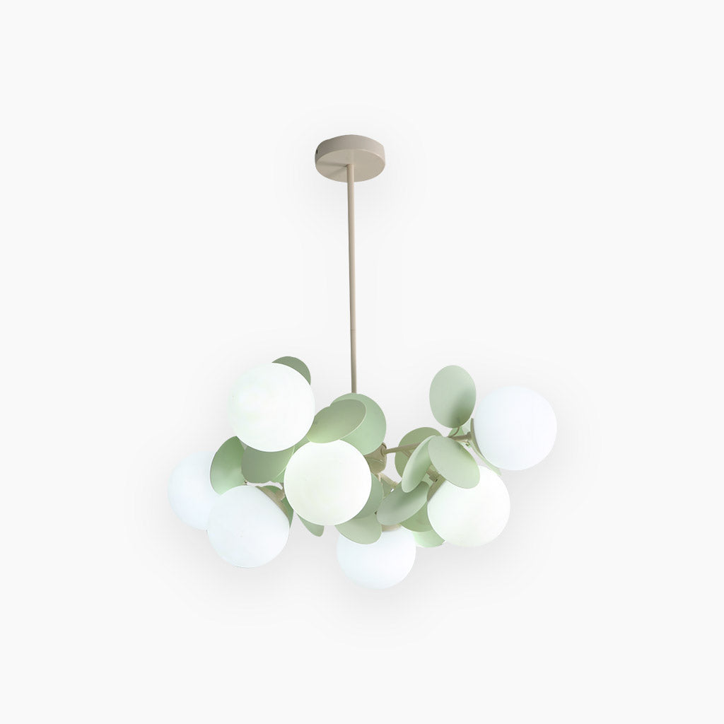 Chandelier Opal Glass Branch 23.6 in LED Living Room Dining Room Decorative Ceiling Light Fixture Modern Artistic Multi Light | Thomler