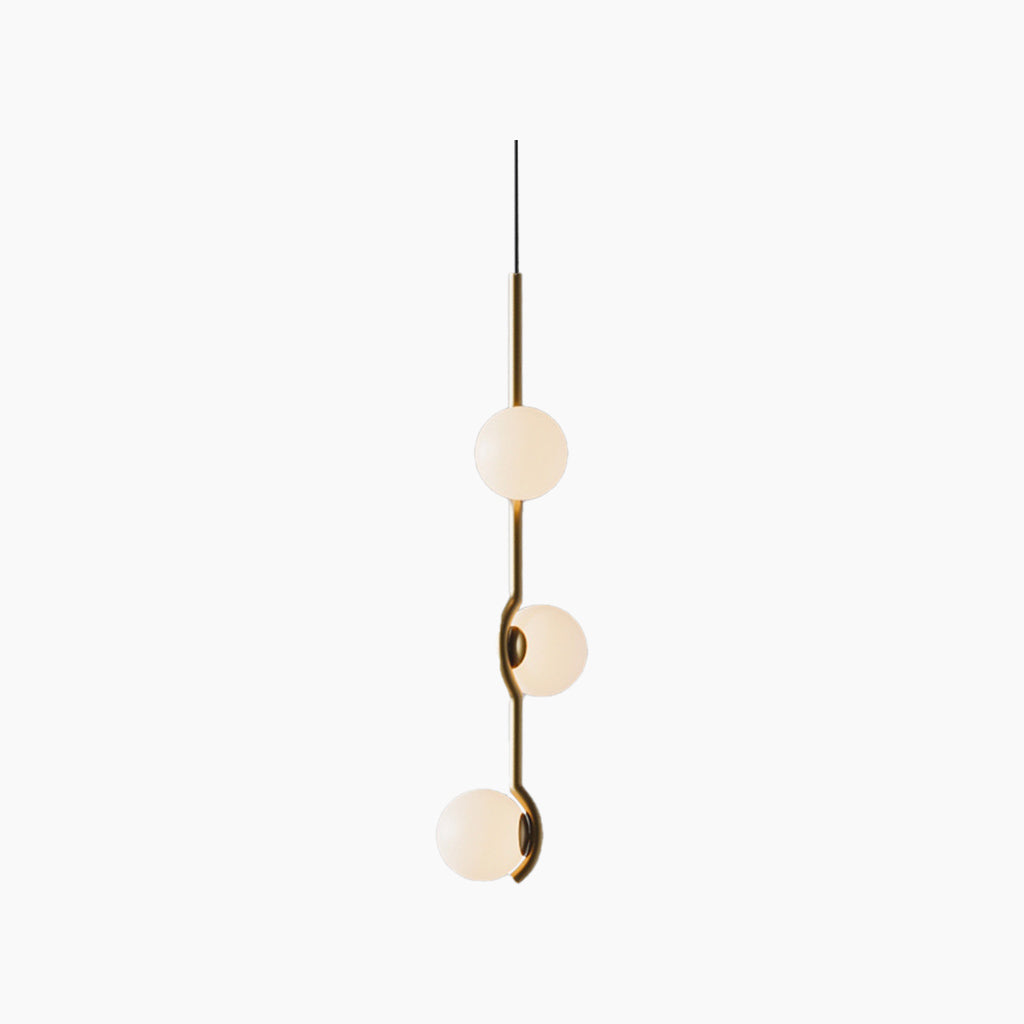 Chandelier Pendant Light Metal 23.6 in Modern Living Room Dining Bedroom Multi Glass Balls | Thomler