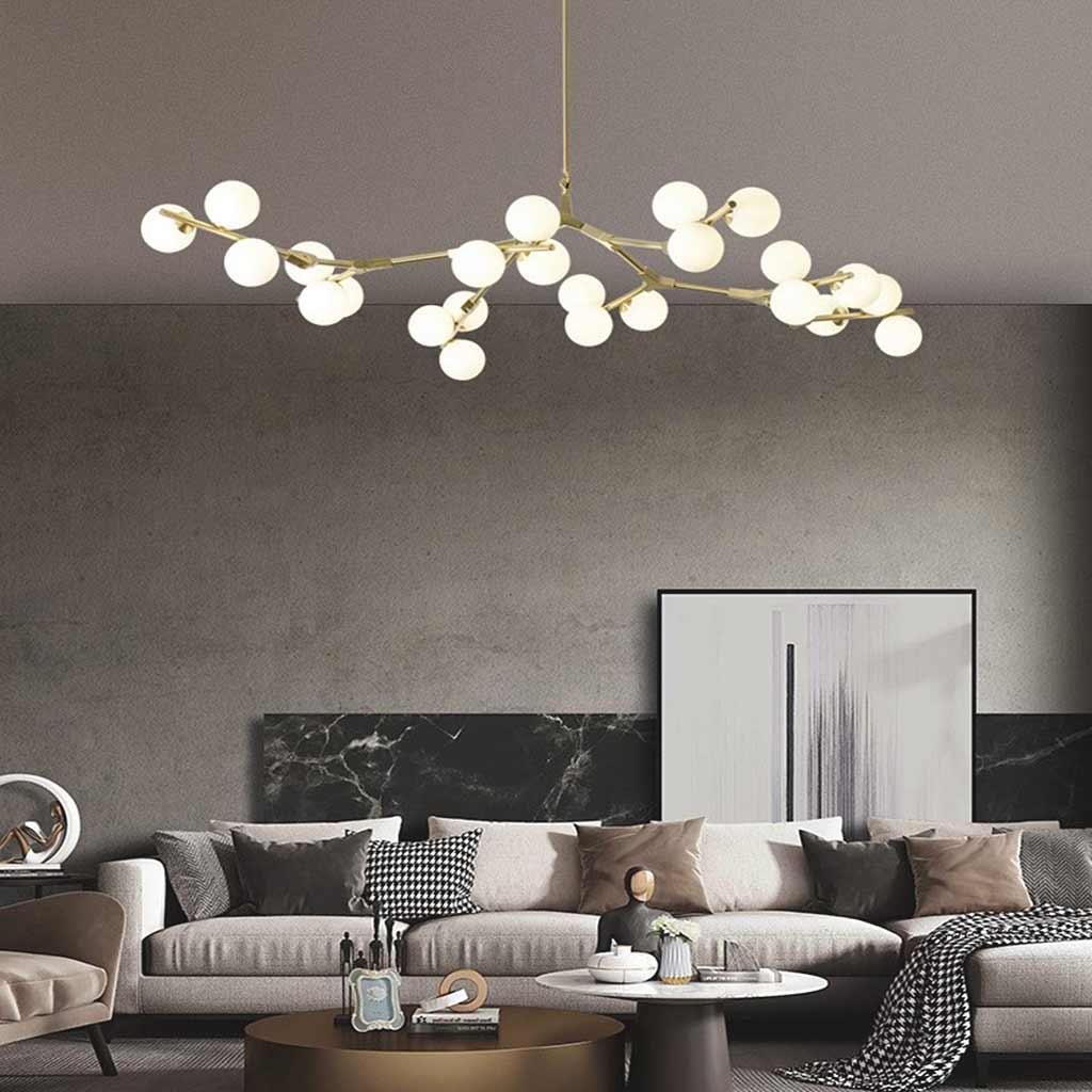 Chandelier Metal Branching 48 in Adjustable Living Room Dining Room Modern Lighting Fixture | Thomler