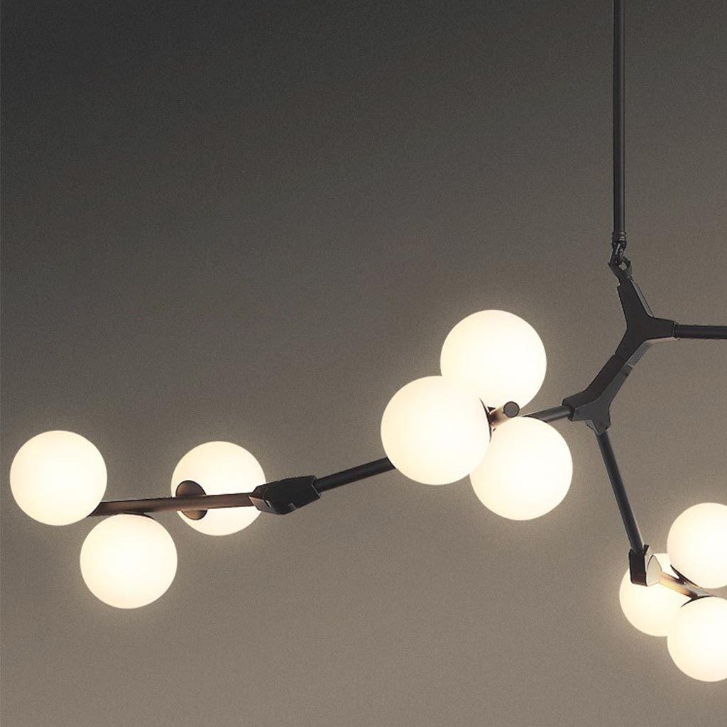 Chandelier Metal Branching 48 in Adjustable Living Room Dining Room Modern Lighting Fixture | Thomler