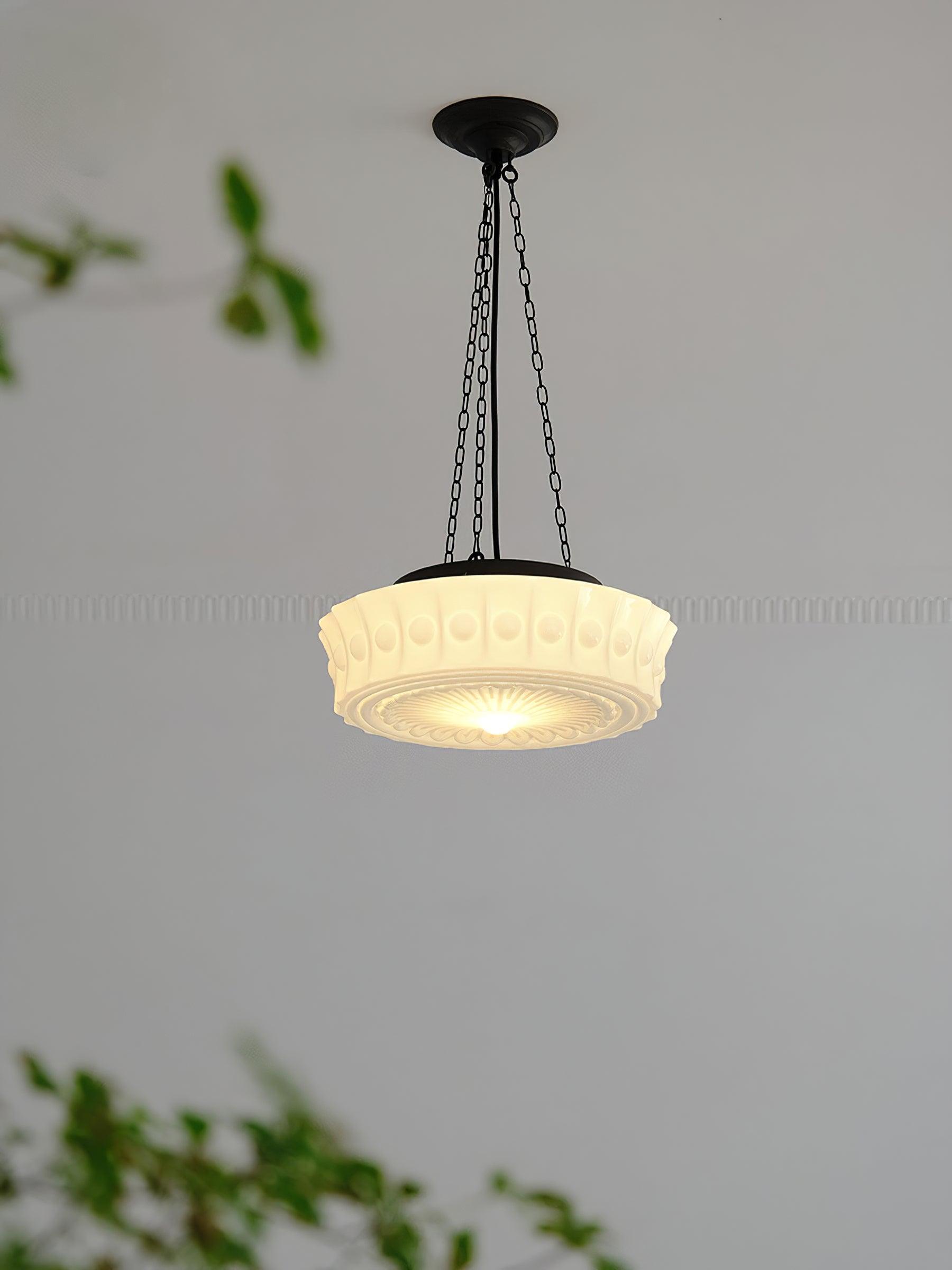 Hanging Ceiling Fixture with Dome Shade and Height-Adjustable Suspension for Kitchen Islands, Breakfast Nooks, Dining Spaces | Thomler