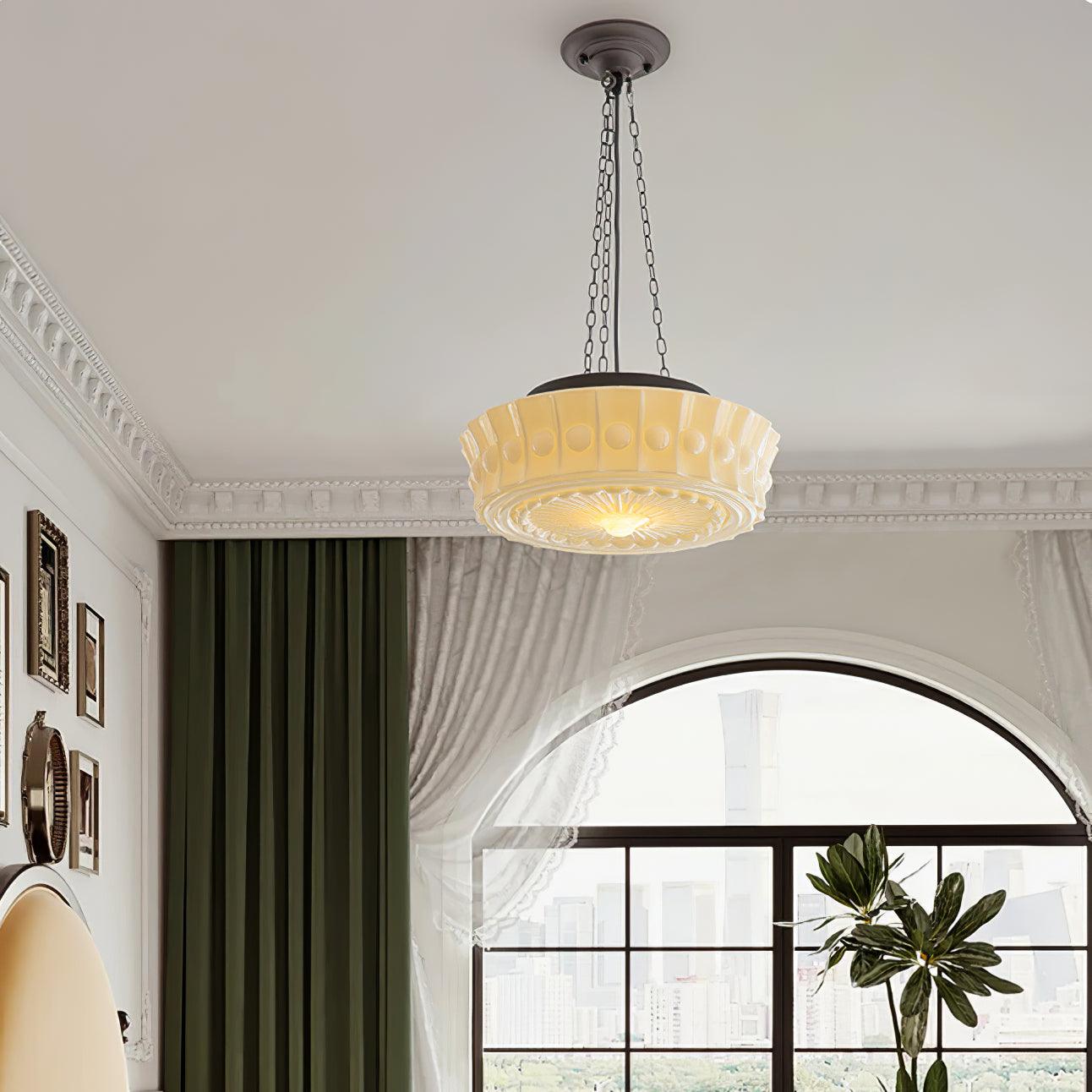Hanging Ceiling Fixture with Dome Shade and Height-Adjustable Suspension for Kitchen Islands, Breakfast Nooks, Dining Spaces | Thomler