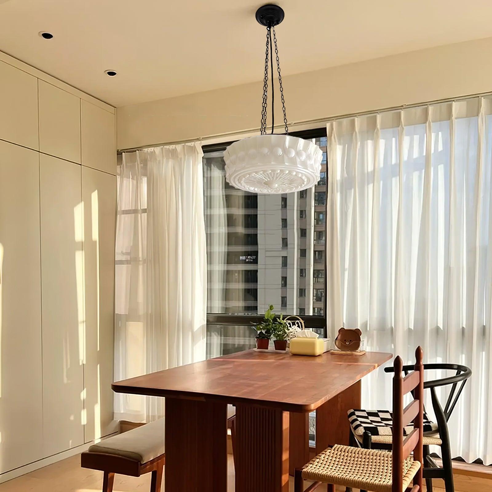 Hanging Ceiling Fixture with Dome Shade and Height-Adjustable Suspension for Kitchen Islands, Breakfast Nooks, Dining Spaces | Thomler