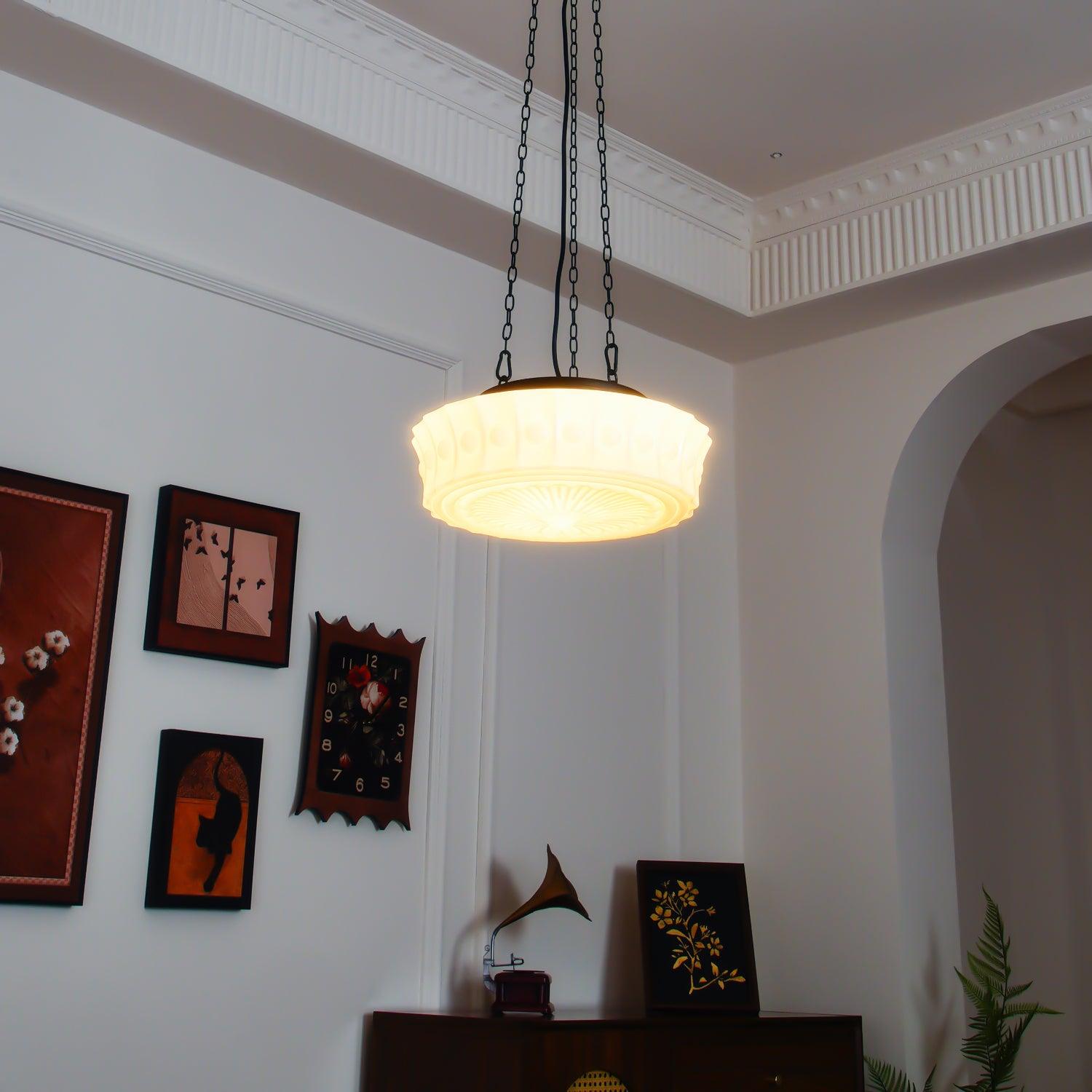 Hanging Ceiling Fixture with Dome Shade and Height-Adjustable Suspension for Kitchen Islands, Breakfast Nooks, Dining Spaces | Thomler