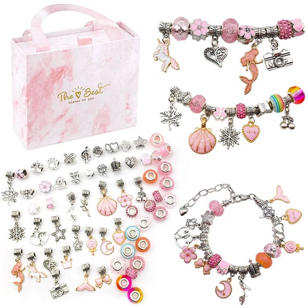 DIY Bracelet Making Kit for Kids – Creative Jewelry Craft Set with Beads & Charms | Thomler