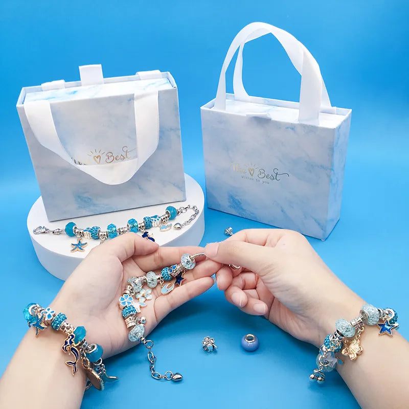 DIY Bracelet Making Kit for Kids – Creative Jewelry Craft Set with Beads & Charms | Thomler