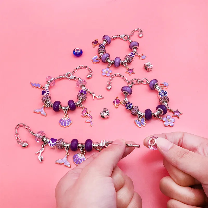 DIY Bracelet Making Kit for Kids – Creative Jewelry Craft Set with Beads & Charms | Thomler