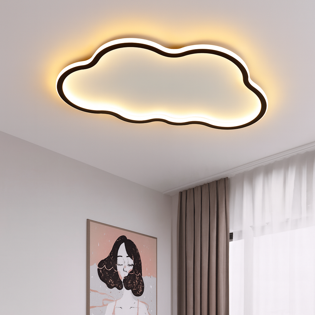 Ceiling Light Aluminium LED 50.0 cm White Bedroom Living Room Modern Minimalist Lighting | Thomler