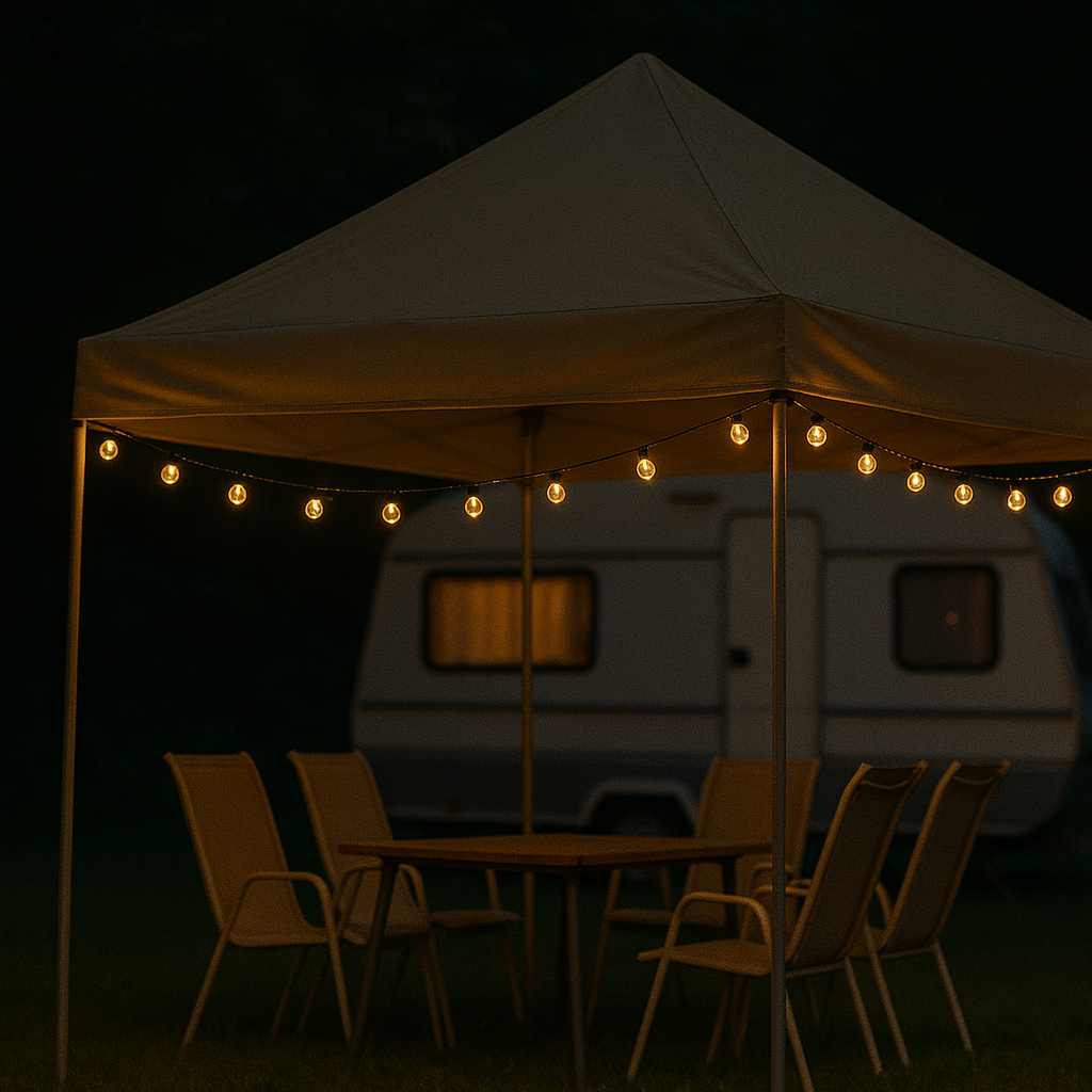 Solar-Powered String Lights with Warm White Globe Bulbs for Patio, Garden & Outdoor Events | Thomler
