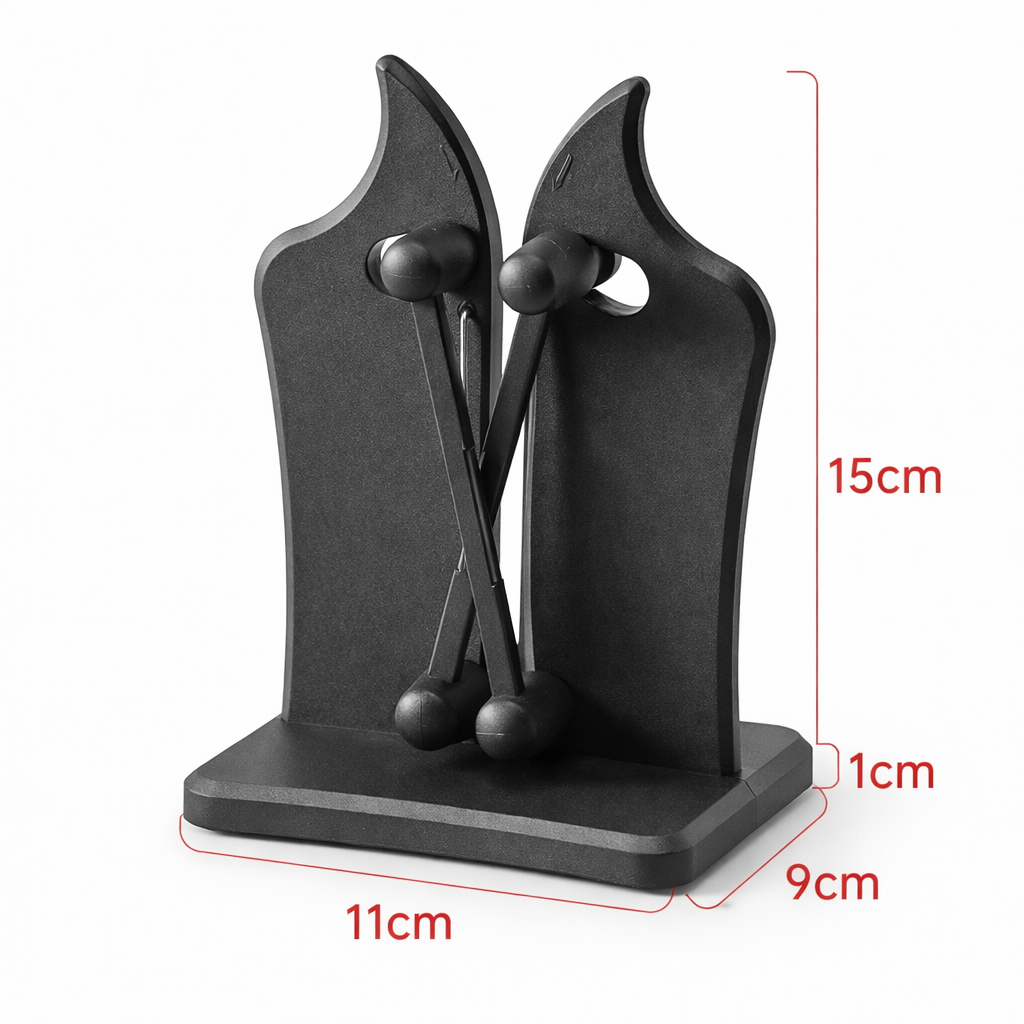 Dual-Stage Blade Sharpener for Straight & Serrated Kitchen Knives – Tungsten Carbide Honing Tool | Thomler