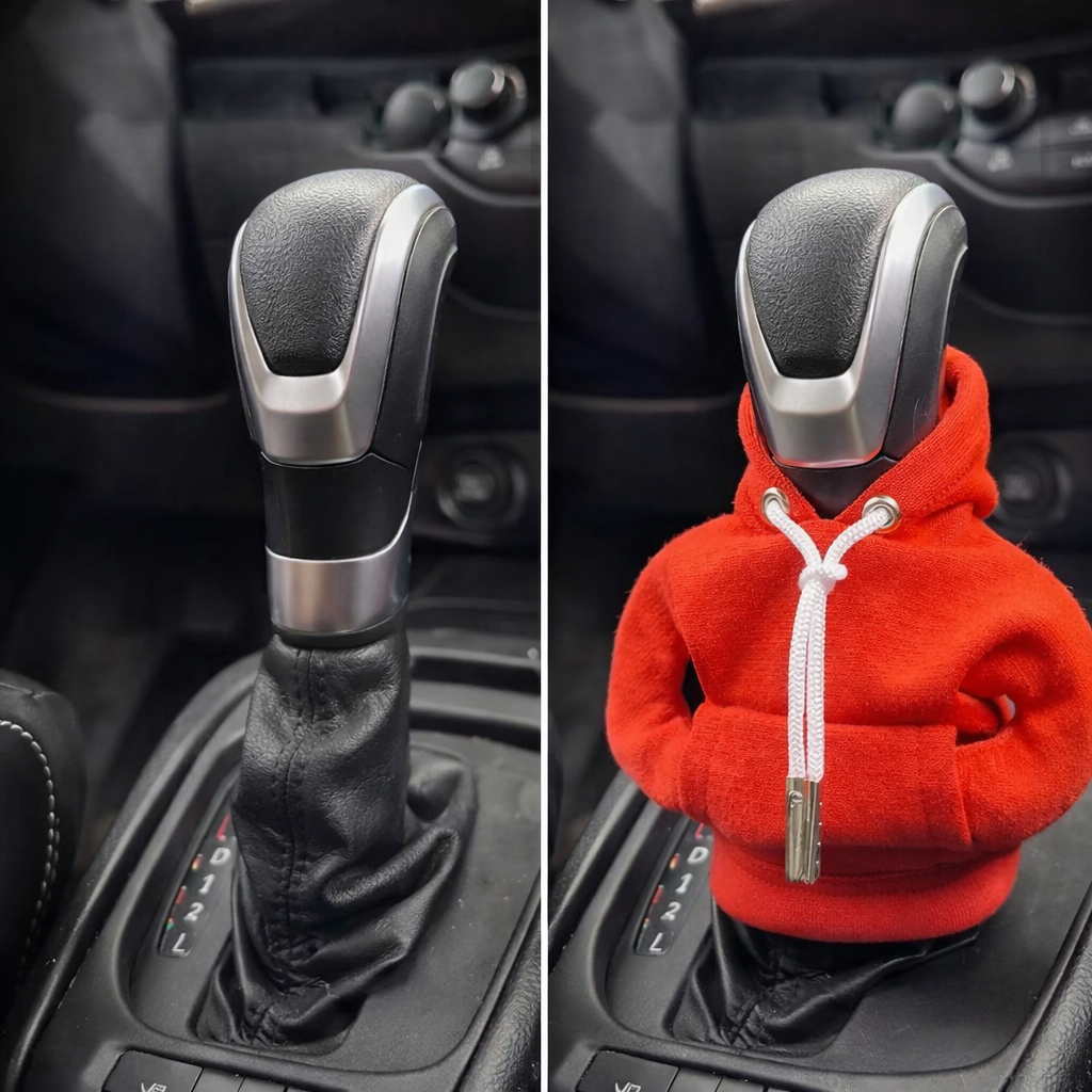 Mini Hoodie Gear Shift Cover – Playful Car Interior Accessory for Manual & Automatic Vehicles | Thomler