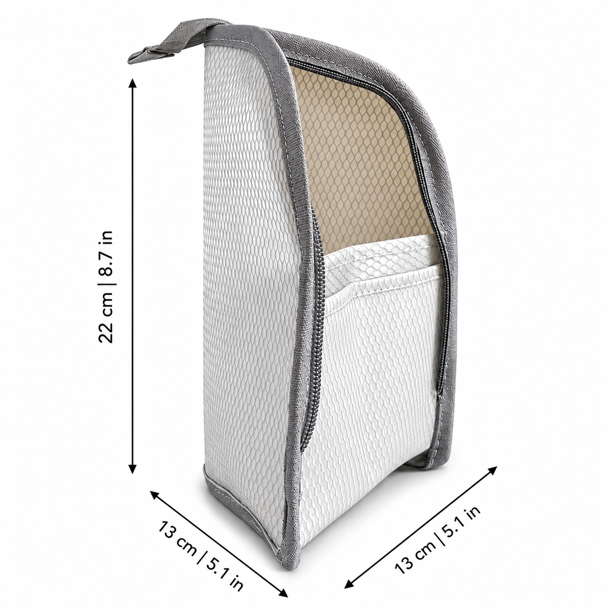 Self-Standing Travel Toiletry Bag with Clear Front Panel & Organized Compartments for Bathroom Makeup Cosmetics Daily Essentials Storage | Thomler
