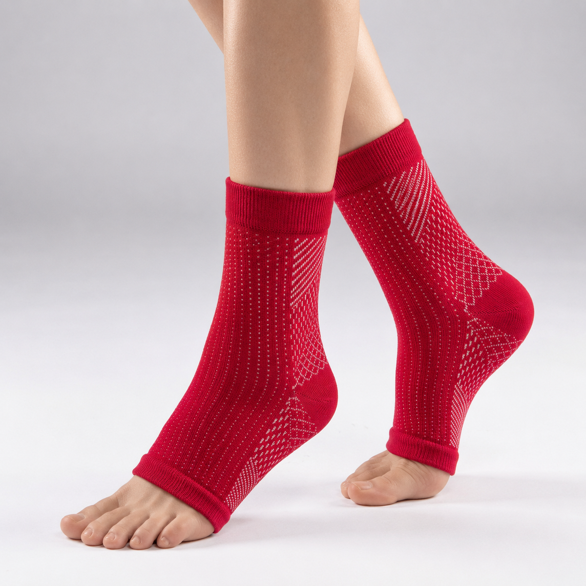Open-Toe Ankle Support Sleeve – Breathable Compression for Active Comfort & Recovery | Thomler