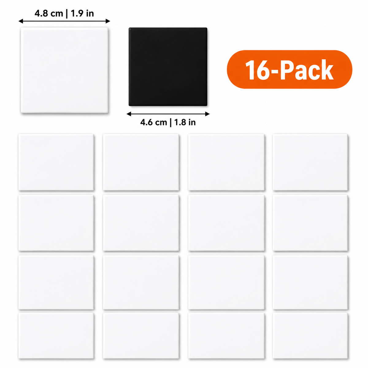 DIY Photo Fridge Magnets – Clear Acrylic Blank Magnet Set for Custom Pictures & Keepsakes – Round, Square & Rounded Edges – 9 or 16 Pack | Thomler