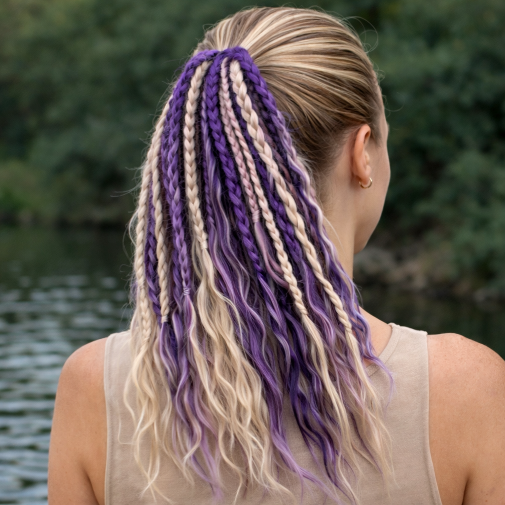 Boho Hair Extension Ponytail with Beads & Shells – Instant Festival Look for Women | Thomler