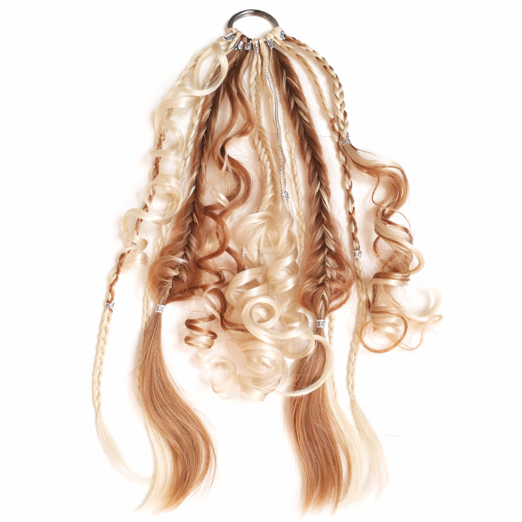 Boho Hair Extension Ponytail with Beads & Shells – Instant Festival Look for Women | Thomler