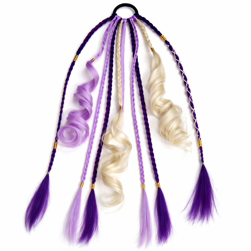 Boho Hair Extension Ponytail with Beads & Shells – Instant Festival Look for Women | Thomler