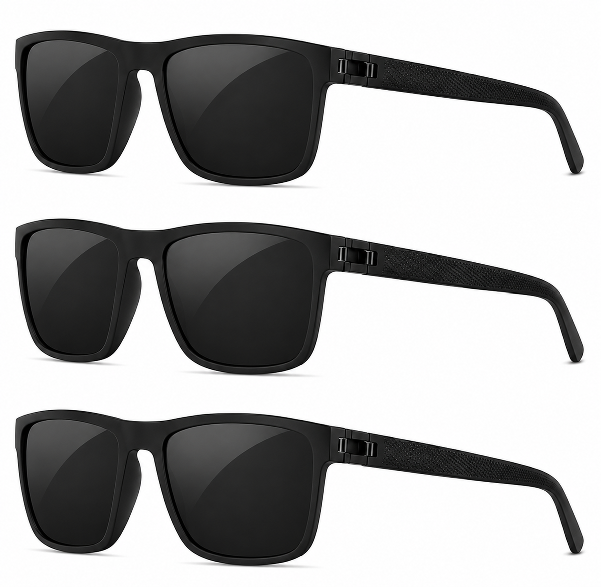 UV400 Polarized Sunglasses 3-Pack for Driving Glare Reduction Day Night Vision Protection Men Women | Thomler