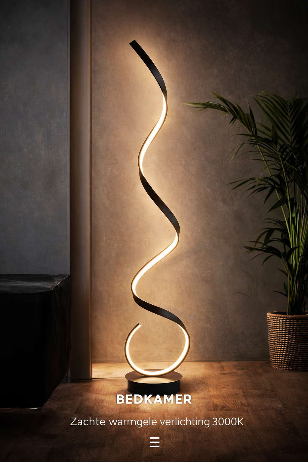 Floor Lamp Aluminium Spiral 133.0 cm White Dimmable Bedroom Reading Modern LED Standing Light | Thomler