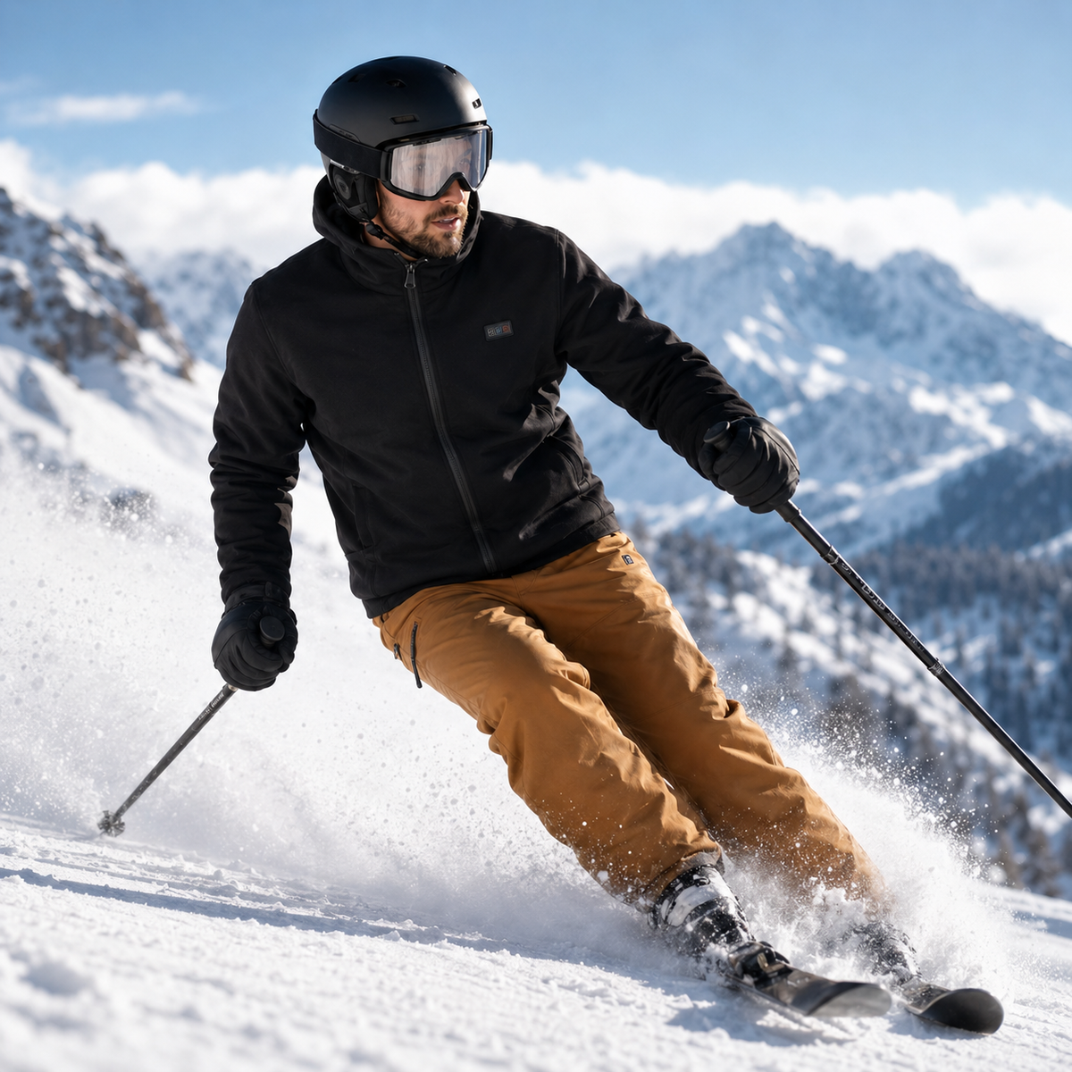 USB Powered Heated Jacket with 8 Heat Zones and Fleece Lining for Men and Women – Winter Warmth Coat | Thomler