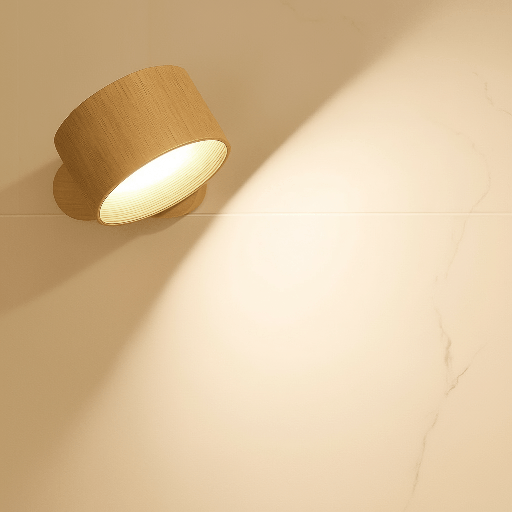 Wall Lamp Aluminum LED 7.9 in Adjustable Living Room Bedroom Hallway Wireless Rechargeable Remote Control | Thomler