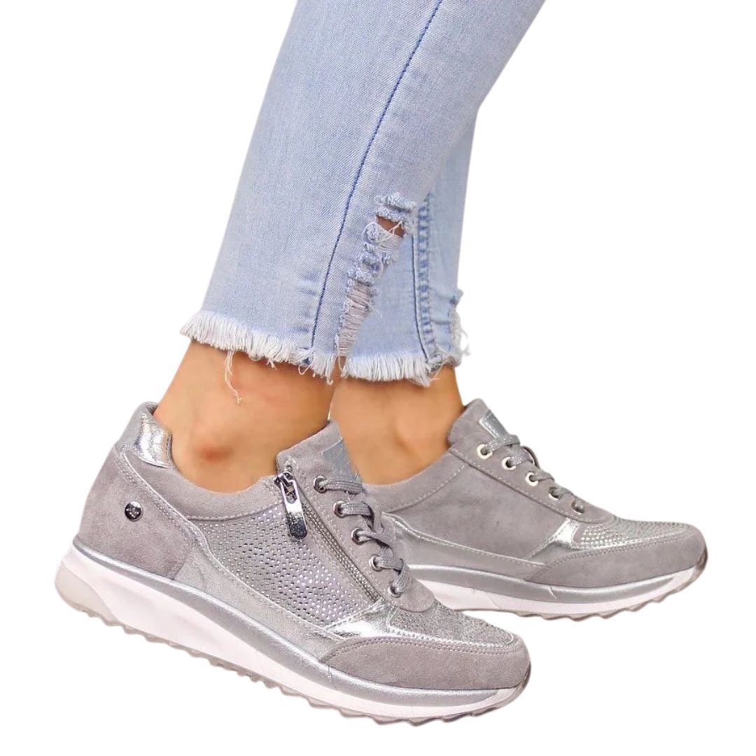 Men's Orthopedic Sneakers with Cushioned Insole & Shock Absorption for All-Day Comfort Walking | Flexible Casual Shoes for Work & Weekend | Thomler