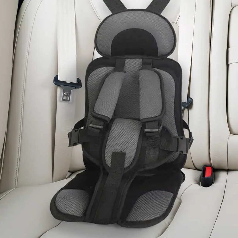 Portable Booster Seat with Safety Harness for Kids – Adjustable Travel Car Seat Cushion with Breathable Mesh and Soft Padding – Ages 0-12 | Thomler