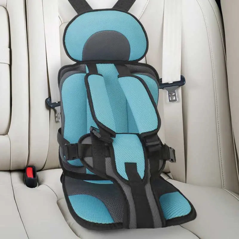 Portable Booster Seat with Safety Harness for Kids – Adjustable Travel Car Seat Cushion with Breathable Mesh and Soft Padding – Ages 0-12 | Thomler