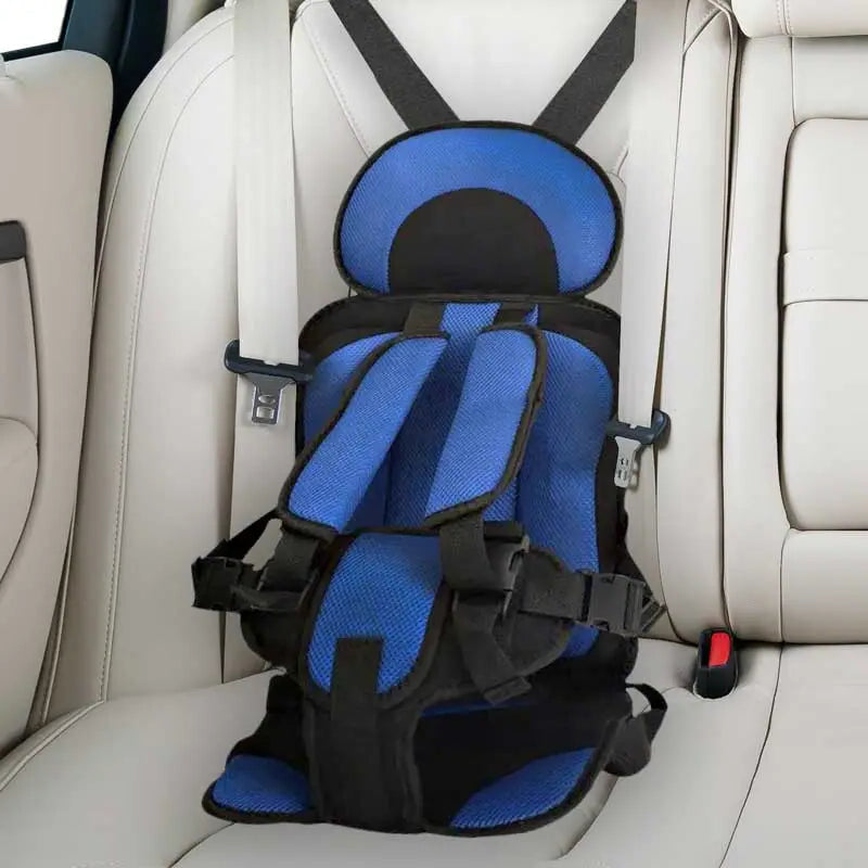 Portable Booster Seat with Safety Harness for Kids – Adjustable Travel Car Seat Cushion with Breathable Mesh and Soft Padding – Ages 0-12 | Thomler
