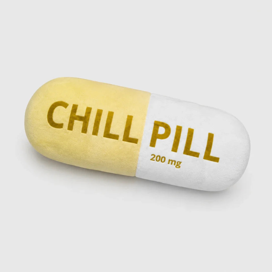 Oversized Pill-Shaped Throw Pillow – Humor & Comfort for Couch, Bed, Dorm – Soft Plush Novelty Cushion for Living Room, Office, Bedroom | Thomler