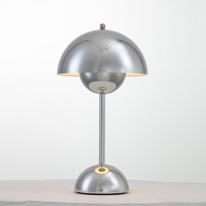 Desk Lamp Metal 6.3 in Rechargeable Tri-Color Small Table Light | Thomler