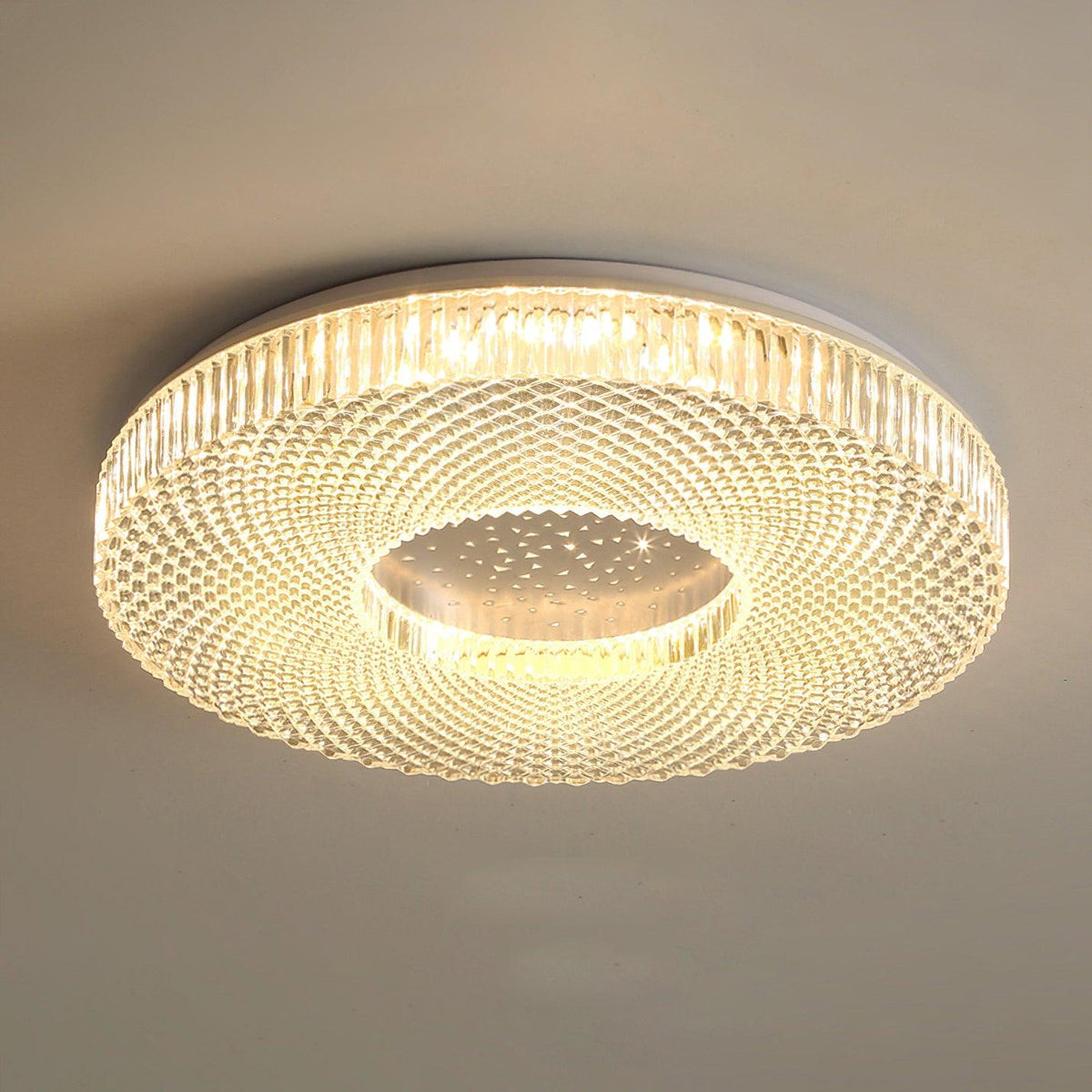 Modern LED Flush Mount Ceiling Light with Acrylic Shade – Gold or White Finish | Thomler