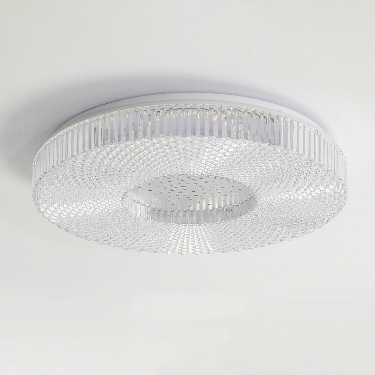 Modern LED Flush Mount Ceiling Light with Acrylic Shade – Gold or White Finish | Thomler