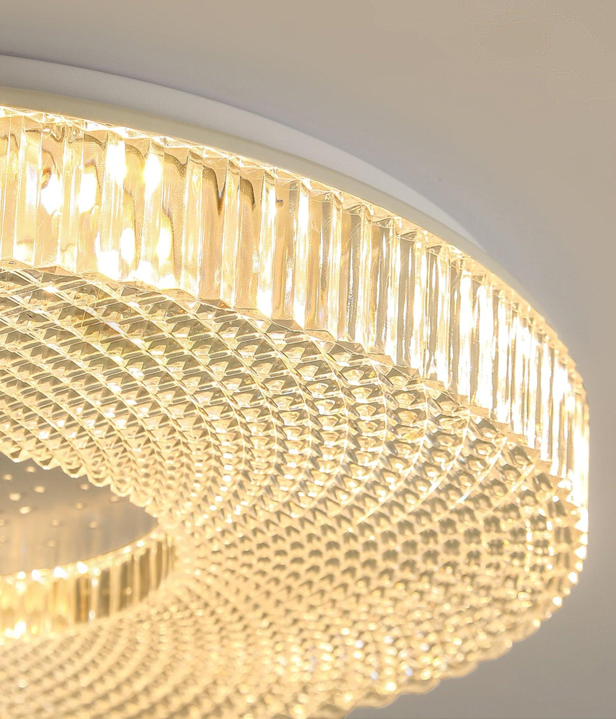 Modern LED Flush Mount Ceiling Light with Acrylic Shade – Gold or White Finish | Thomler