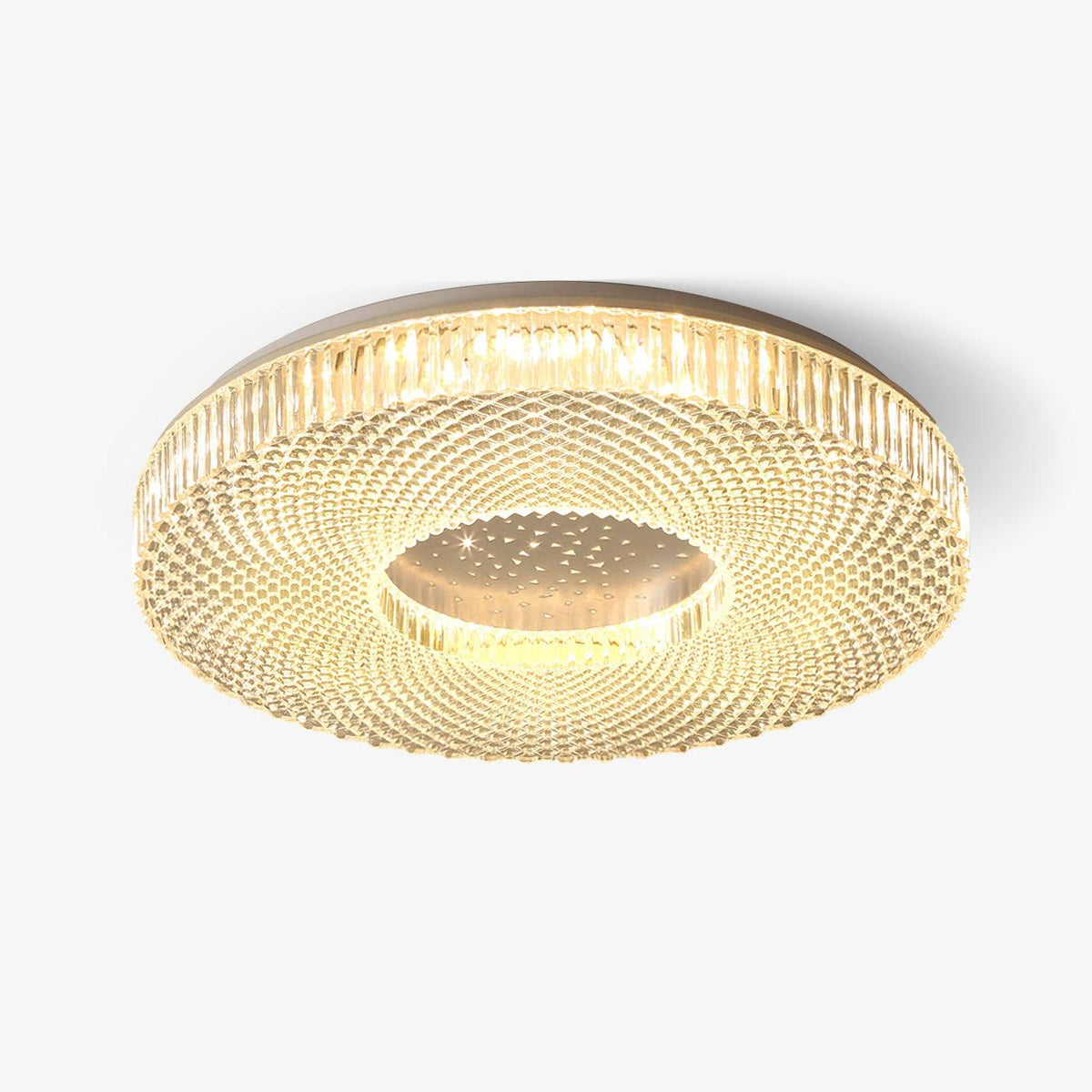 Modern LED Flush Mount Ceiling Light with Acrylic Shade – Gold or White Finish | Thomler